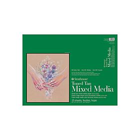 Strathmore 400 Series 18" x 24" Toned Mixed Media Pad - Tan/15 sheets