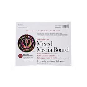 Strathmore 500 Series Mixed Media Boards Vellum 8" x 10" - 6 Pack