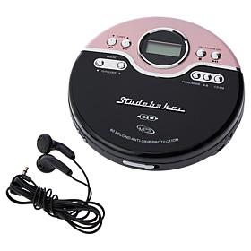 Studebaker Personal CD Player w/Earbuds & FM Radio