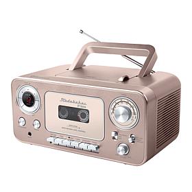 Studebaker Portable CD & Cassette Player w/Bluetooth & AM/FM Radio