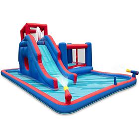 Sunny & Fun 2-in-1 Bounce & Blast Inflatable Water Slide Park
