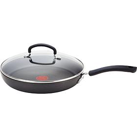 T-fal E7659864 Ultimate Hard Anodized ThermoSpot 12" Covered Sauté Pan