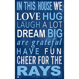 Tampa Bay Rays In This House Sign  