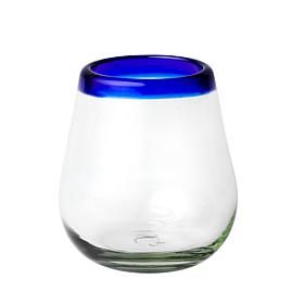 Ten Strawberry Street 6pc Handblown Mexican Stemless Wine Glass