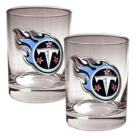 Tennessee Titans 2pc Rocks Glass Set