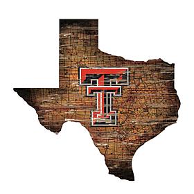 Texas Tech University Distressed State with Logo