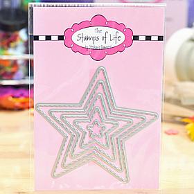 The Stamps of Life 4th of July Stitched Star Die Cuts