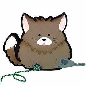 The Stamps of Life Cat Fluffy Animal Fold It Die Set
