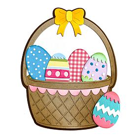 The Stamps of Life Easter Basket A2 Shaped Card Fold-it Die Set