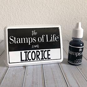 The Stamps of Life Ink Pad and Refill - Licorice 