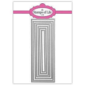 The Stamps of Life Slimline Dotted Rectangles Die Set