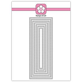 The Stamps of Life Slimline Stitched Rectangles Die Set