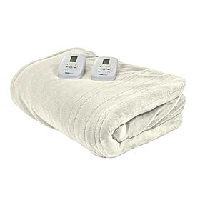 Therahaus by Therapedic King Size Heated Blanket, Ivory