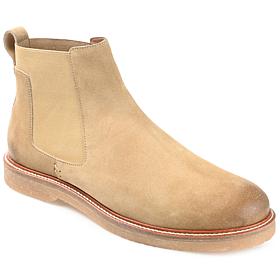 Thomas & Vine Men's Cedric Plain Toe Suede Chelsea Boot