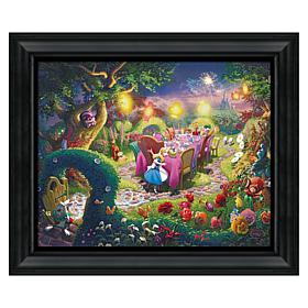 Thomas Kinkade Disney Mad Hatter's Tea Party - 16" x 20" Brushstrok...