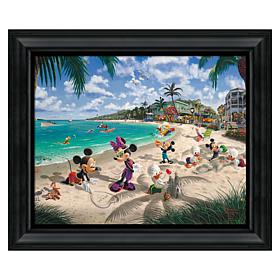 Thomas Kinkade Disney Mickey and Minnie in Florida - 16" x 20" Brus...