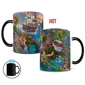 Thomas Kinkade Disney Peter Pan Neverland Heat-Sensitive Morphing Mug
