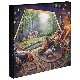 Thomas Kinkade Disney Snow White & Seven Dwarfs Gallery Wrapped Canvas