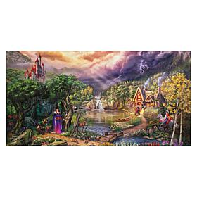Thomas Kinkade Disney The Evil Queen - 16" x 31" Gallery Wrapped Ca...
