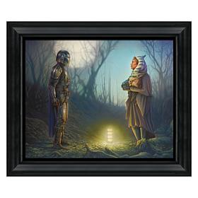 Thomas Kinkade The Mandalorian - Connection - 16" x 20" Brushstroke...