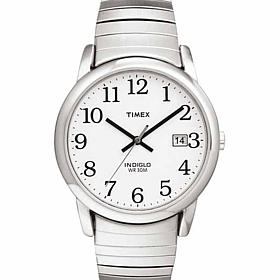 Timex Men's Silvertone Easy Reader Expansion Watch