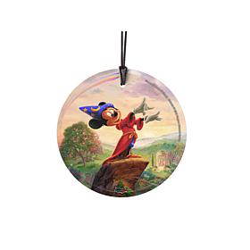 TK Disney Mickey Mouse Hanging Glass Print Ornament -  Fantasia