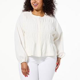 Tower Hill by Christie Brinkley Embroidered Lightweight Jacket