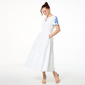 Tower Hill by Christie Brinkley Multi-Tier Maxi Dress