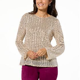 Tower Hill by Christie Brinkley Sequin Crew-Neck Top
