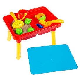 Toy Time Water or Sand Sensory Table with Lid and Toys