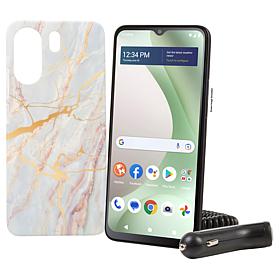 Tracfone 6.5" BLU View 5 with 1500 Talk/Text/Data 1-Year Plan w/Case