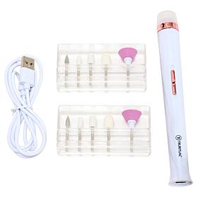 TruRitual Rechargeable Electric Nail File Kit with Tips