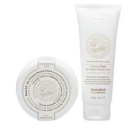 Tweak'd by Nature Pure 2-piece Home & Go Rescue Cream Set