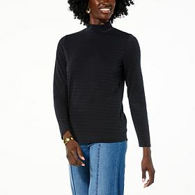 TWRHLL by Christie Brinkley Mock Neck Top