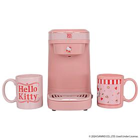 Uncanny Brands Hello Kitty Coffee Maker Gift Set with 2 Mugs