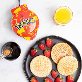 Uncanny Brands Pokemon Pikachu Mini Waffle Maker Kitchen Appliance
