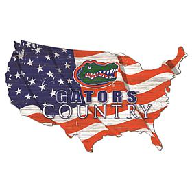 University of Florida USA Shape Flag Cutout
