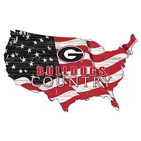 University of Georgia USA Shape Flag Cutout