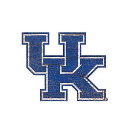 University of Kentucky Distressed Logo Cutout Sign