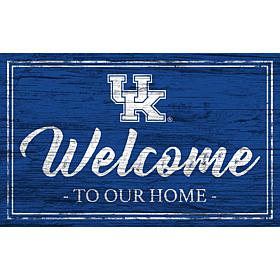 University of Kentucky Team Color Welcome Sign - 11x19"