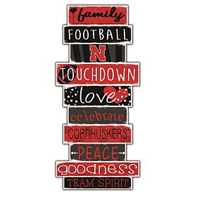 University of Nebraska Celebrations Stack 24" Sign 
