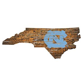 University of North Carolina Distressed State with Logo