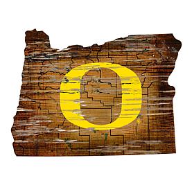University of Oregon Distressed State with Logo