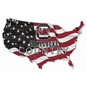 University of South Carolina USA Shape Flag Cutout