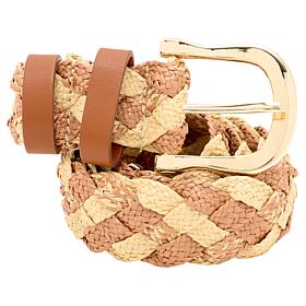 Vince Camuto Braided Straw-Inspired Belt