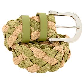 Vince Camuto Braided Straw-Inspired Belt