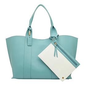 Vince Camuto Ellah Leather Tote Bag with Wristlet