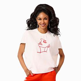 Vivica A. Fox Collection Luxe Crepe Knit Cocoon Top