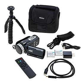 Vivitar Pro 4K HD
WiFi 18x Zoom Camcorder Bundle with Tripod & Bag