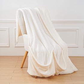 Warm & Cozy Plush and Sherpa 60" x 70" Throw with Foot Pocket